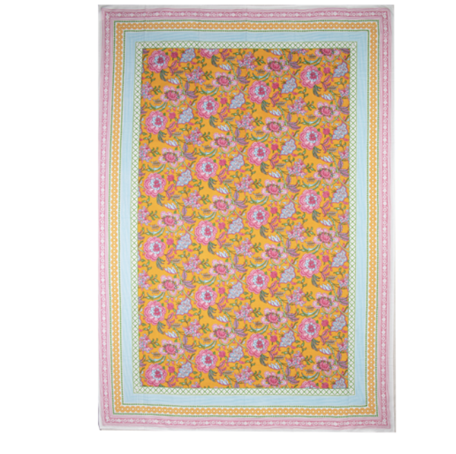 Screen Printed Tablecloth 150x270cm - Sol
