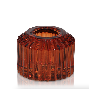 Bella Vintage Candle Holder - Amber