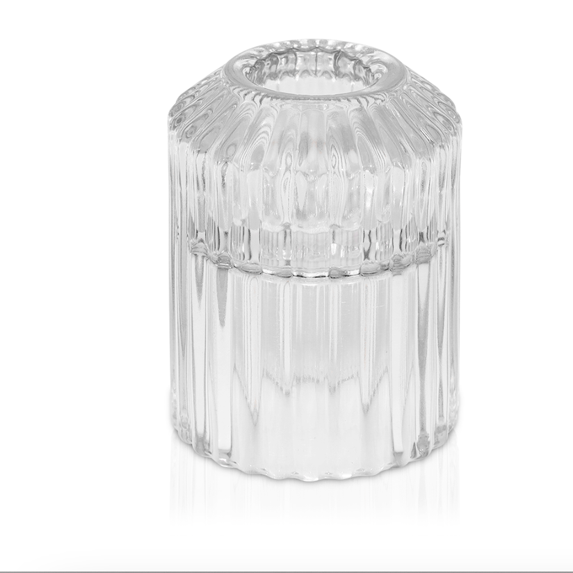 Camilla Vintage Candle Holder - Clear