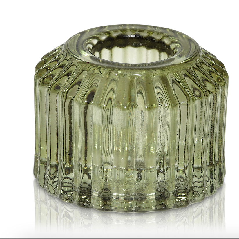 Bella Vintage Candle Holder - Moss