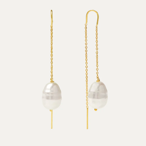 Lottie Pearl Pull Through Earrings