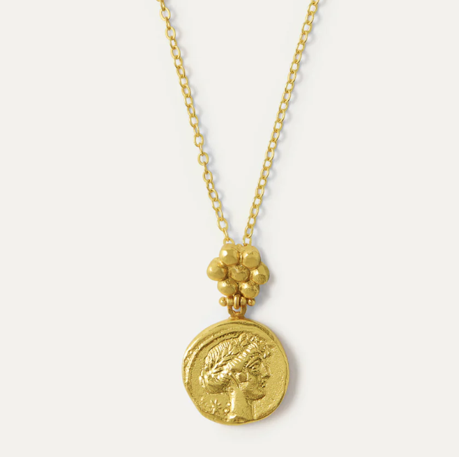 Goddess Demeter Coin Necklace