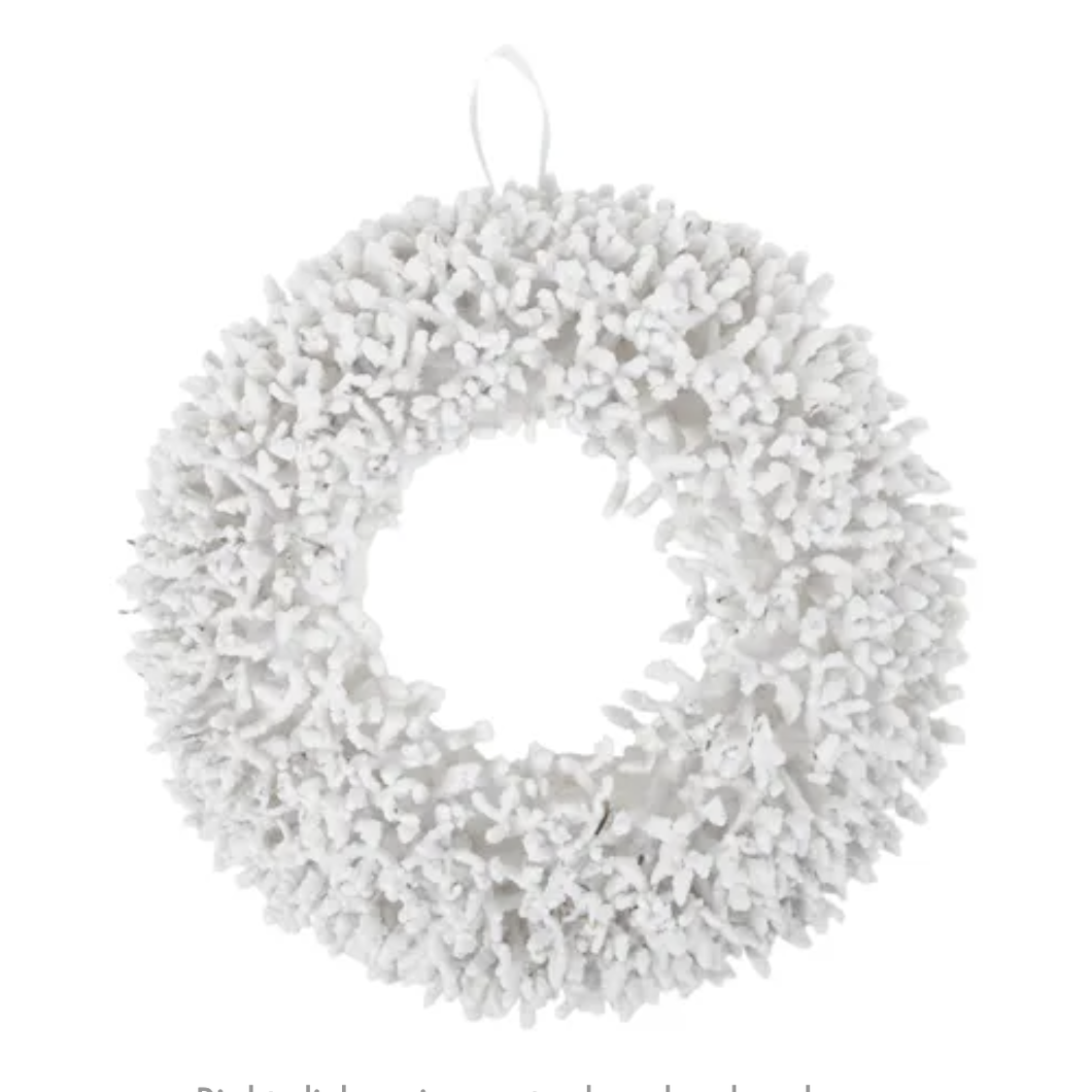 Wreath Hanger Foam 36cm White