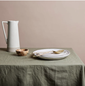 Shore Linen Tablecloth | 180x400cm | Olive