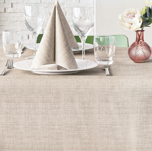 Lino Sand Tablecloth & Napkin Set