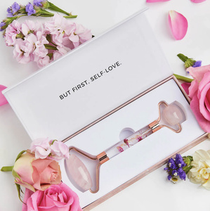 Floral Quartz Facial Roller