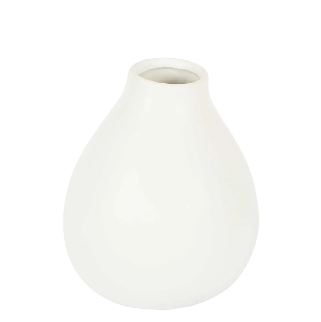 Freyja Bud Vase Large White 15.5x18.5cm