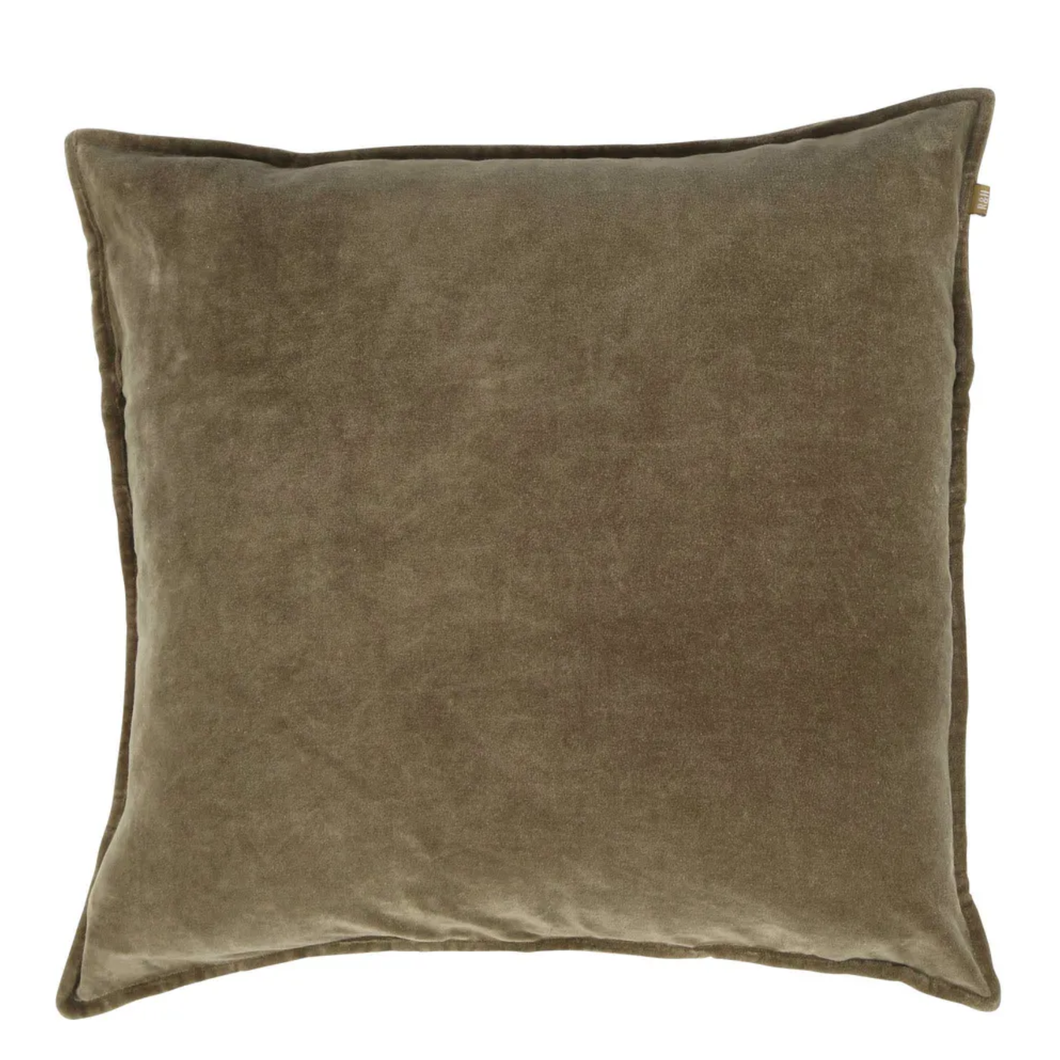 Velvet Euro Cushion Sage 60x60