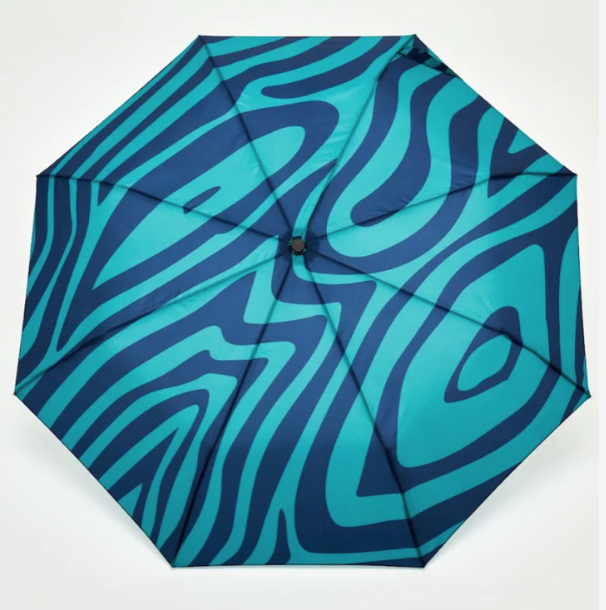 Duck Umbrella Compact ­- Swirl in Blue