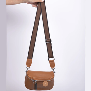 Kensington Leather Cross Body Bag - Tan