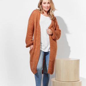 Vannes Cardigan ONE SIZE - Maple