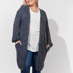 Vannes Cardigan ONE SIZE - Indigo