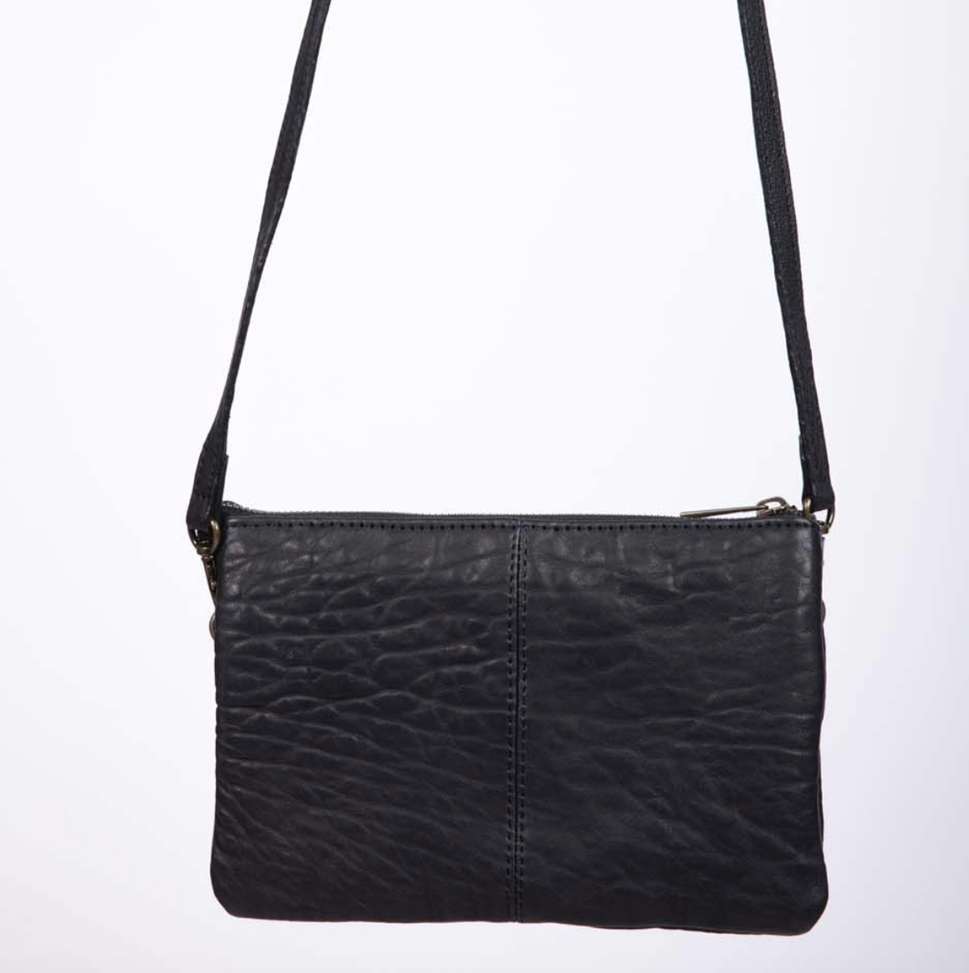 Ziggy Leather Handbag - Black