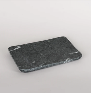 Flat Marble Rectangular Tray 20x13cm - Green