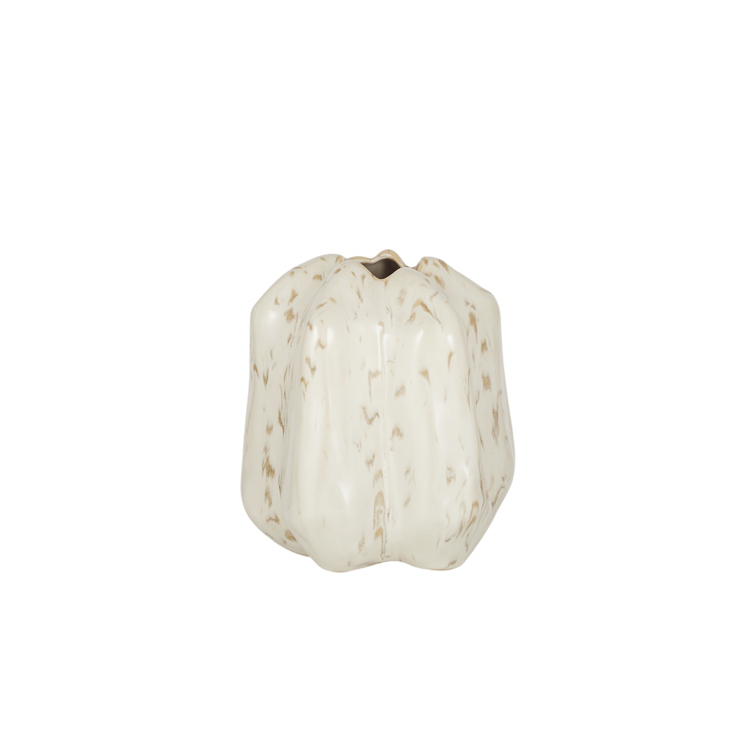 Yael Ceramic Vase 14.5x16x16.5cm Ivory NOT WATERTIGHT