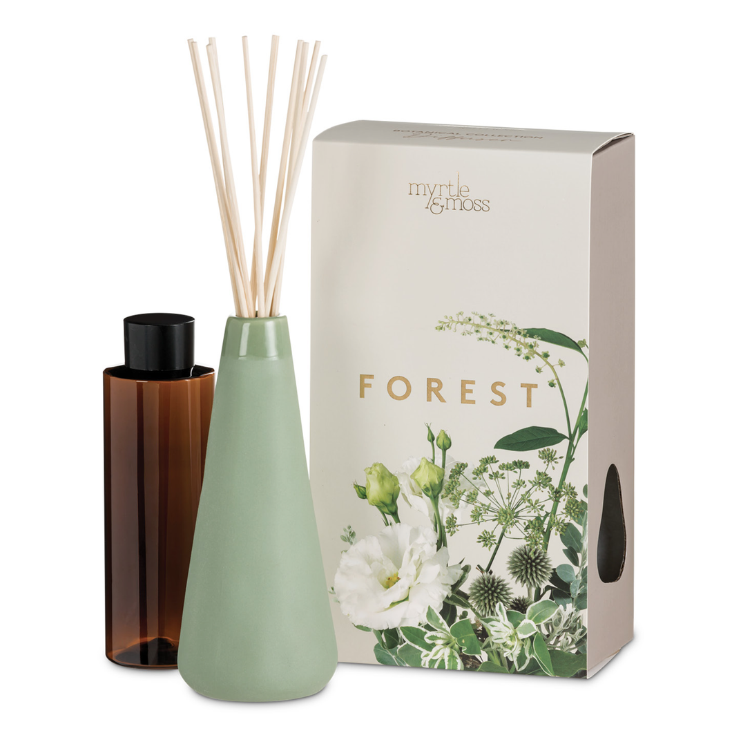 Botanical Diffuser - Forest - Sage Green Vase