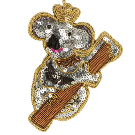 Kimi Koala Sequin Tree Decoration