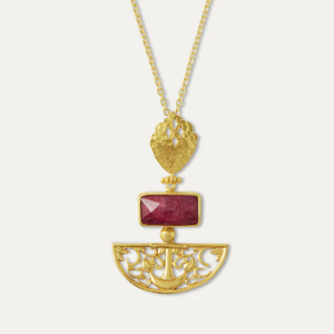 Artemis Gold & Ruby Necklace