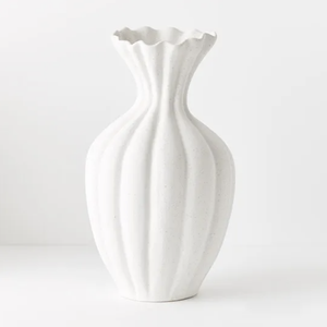 Basma Vase White 40x22cm