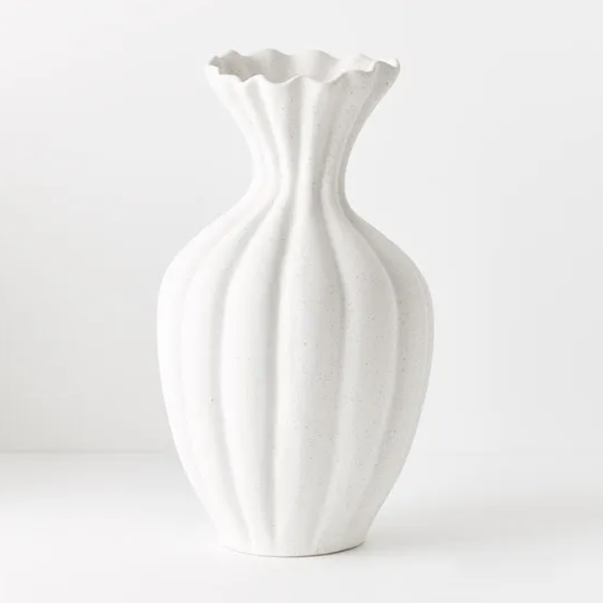 Basma Vase White 40x22cm