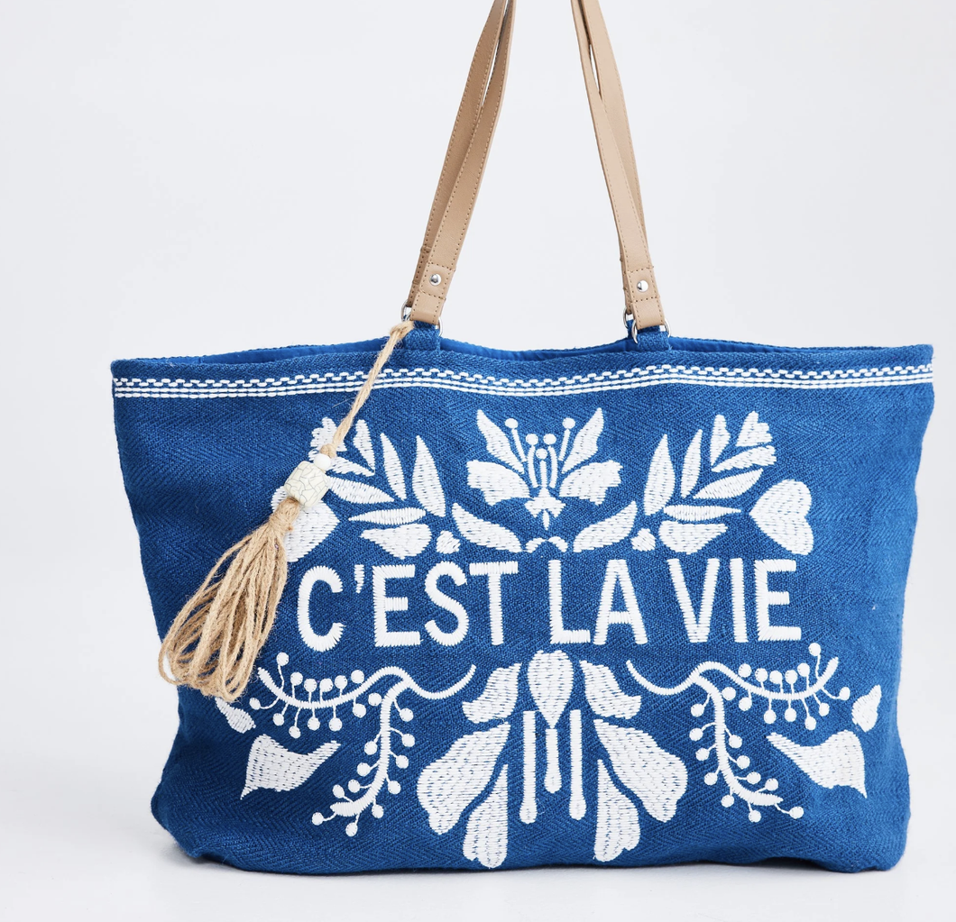 C'est La Vie Tote - Navy