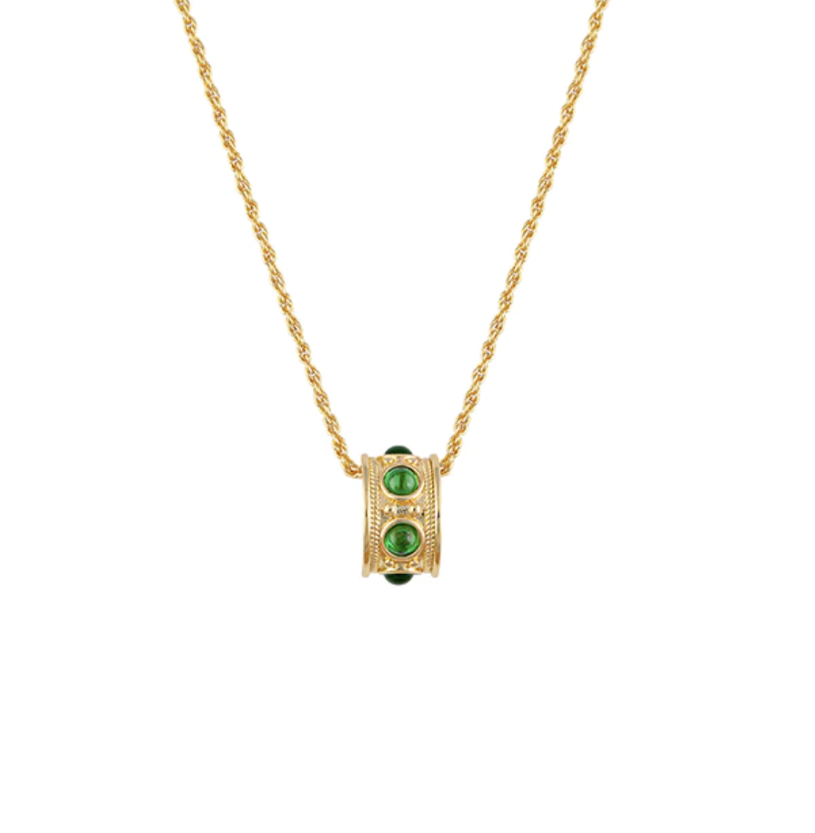 Geneva Gold & Green Necklace