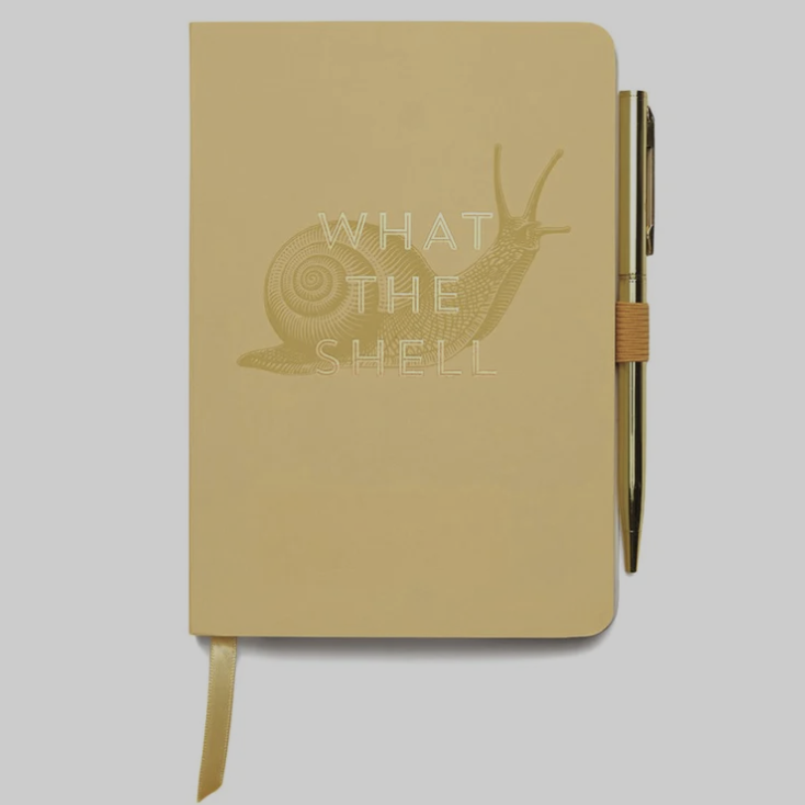 Vintage Sass Notebook with Pen - What The Shell