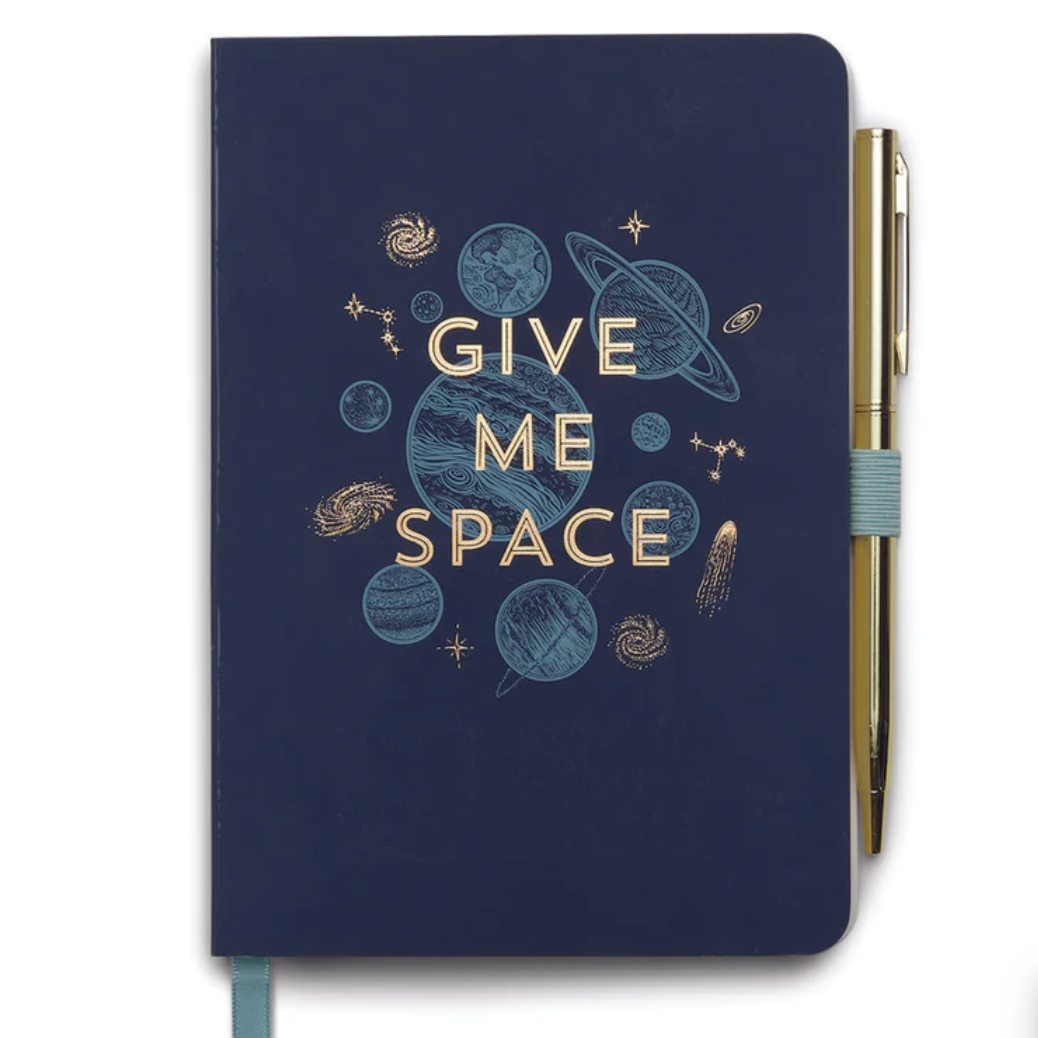 Vintage  Sass  Notebook  with  Pen - Give  Me Space