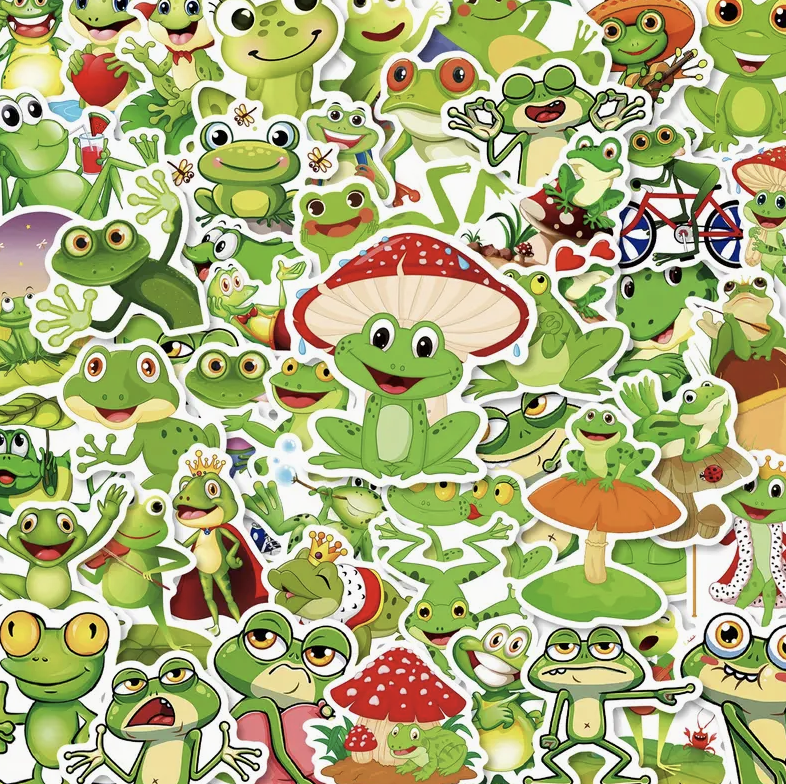 Frog Stickers Pk 50