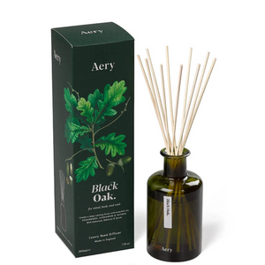 Aery Botanical Green Reed Diffuser - Black Oak