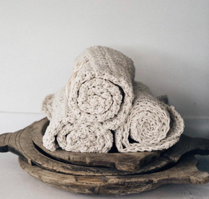 100% Organic Cotton Crocheted Bathmat