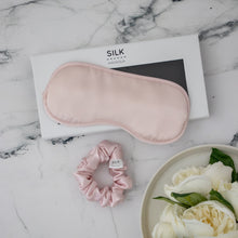 Load image into Gallery viewer, 100% Silk Eye Mask - Peony Pink
