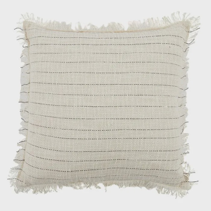 Solange Cotton Cushion 50x50cm Natural