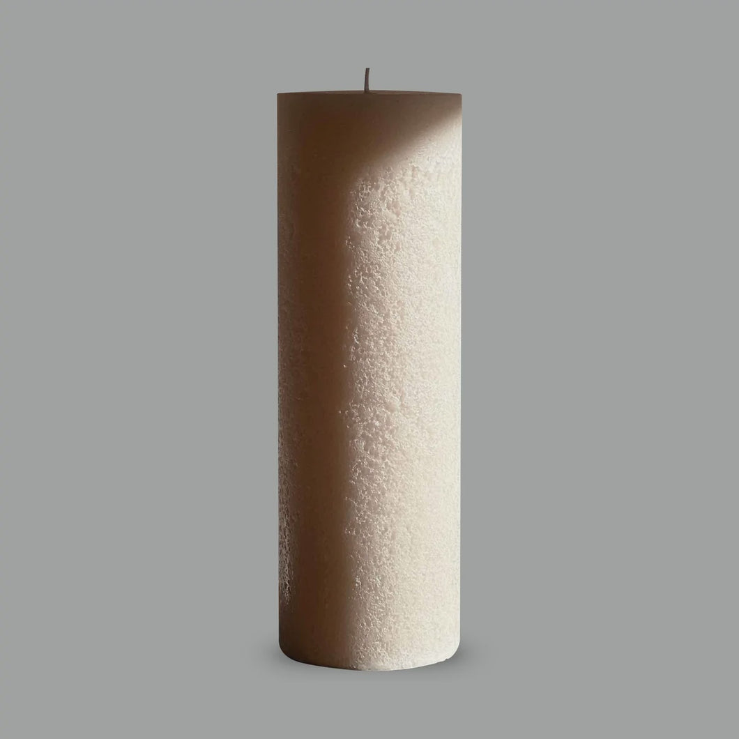 Textured Sandstone Candle - Large 10x30