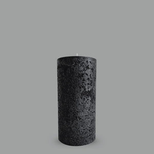 Textured Black Candle - Medium 10x20