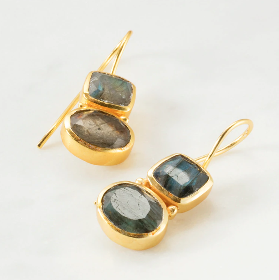 Zafino Camila Earrings - Labradorite