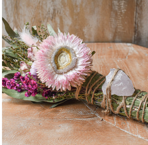 Sage Smudge Floral Bundle - Rose Quartz/Love
