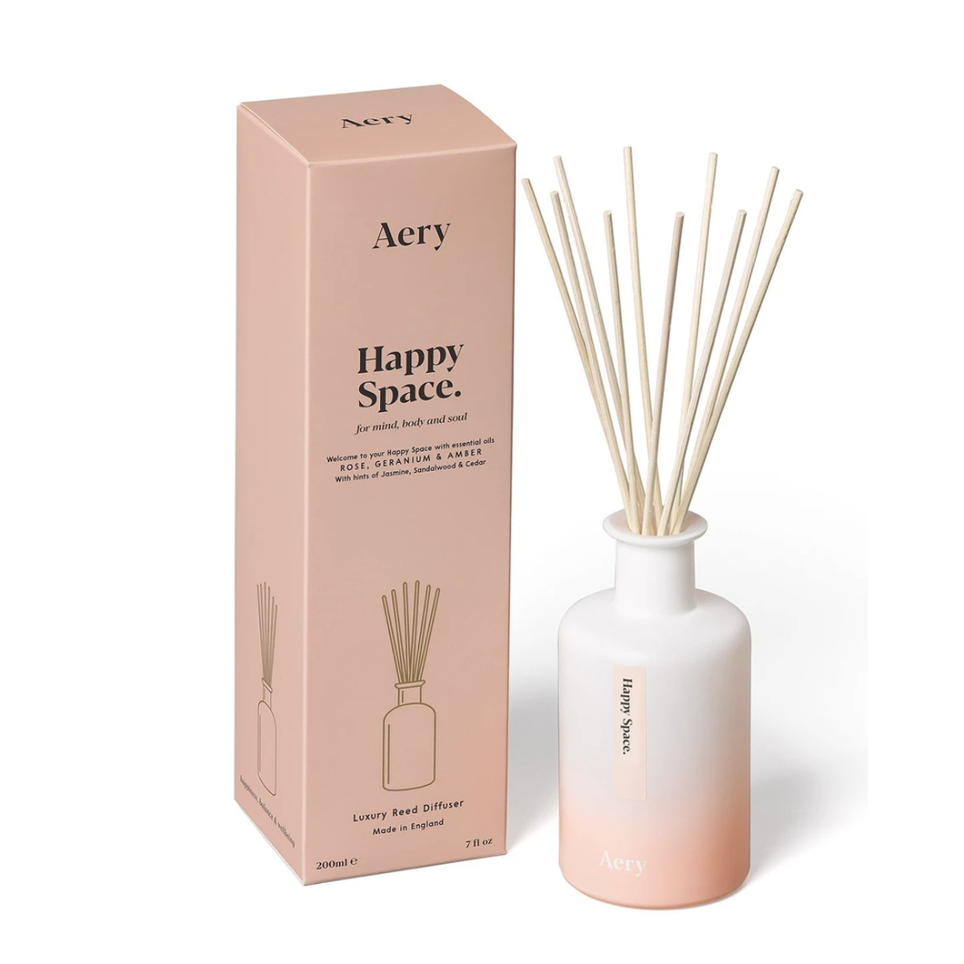 Aery Aromatherapy Reed Diffuser - Happy Space