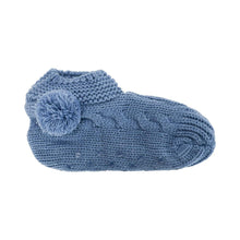 Load image into Gallery viewer, Slouchy Slippers - Dusty Blue
