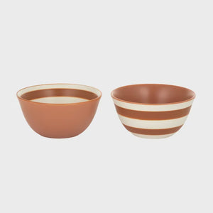 Calypso Ceramic Bowl 9x4cm Terra (each)