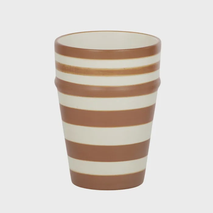 Calypso Ceramic Latte Cup 8x8x11cm Terra