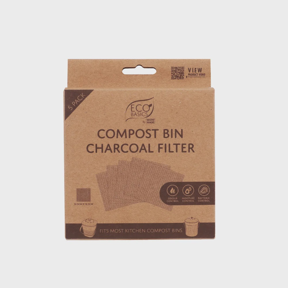Eco Basics Compost Kitchen Waste Bin Charcoal Filters 5pk