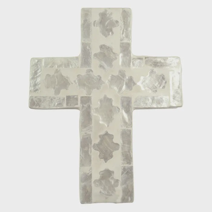 Cheyenne Inlay Cross 11.5x15cm - Ivory