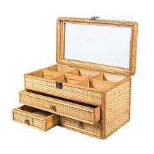 Load image into Gallery viewer, Rattan Jewellery Box 36x20x20cm
