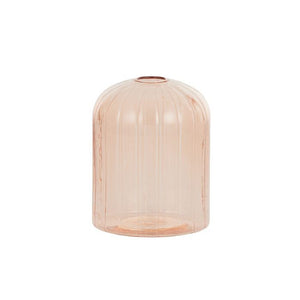 Cupola Glass Vase 8x10cm Pink