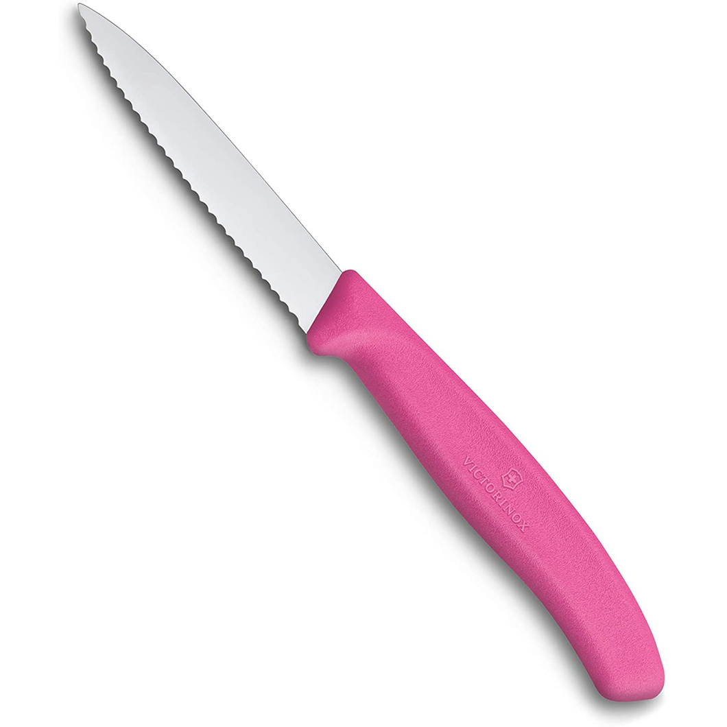 Victorinox Pointy End Serrated Knife 10cm - Pink