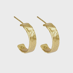 Dela Textured Hoop Earrings