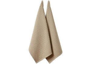 Eco Recycled Taupe 2pk Kitchen Towel