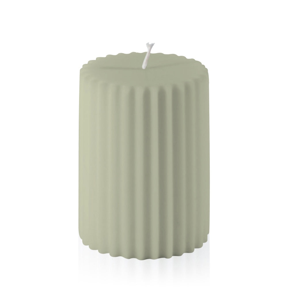 Moreton Eco Fluted Pillar 7x10cm - Pale Eucalyptus