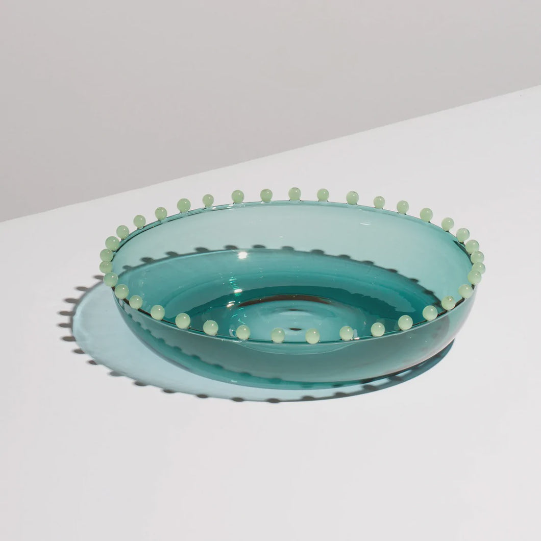 Fazeek Pearl Platter - Teal + Jade